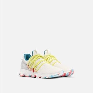 Sorel Kinetic Lace Sneaker Sea Salt SOLD OUT Used Size 9.5 Multi colored